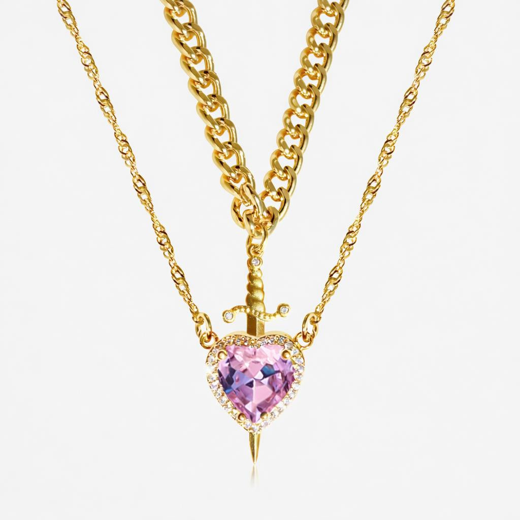 Collier Coeur & Épée